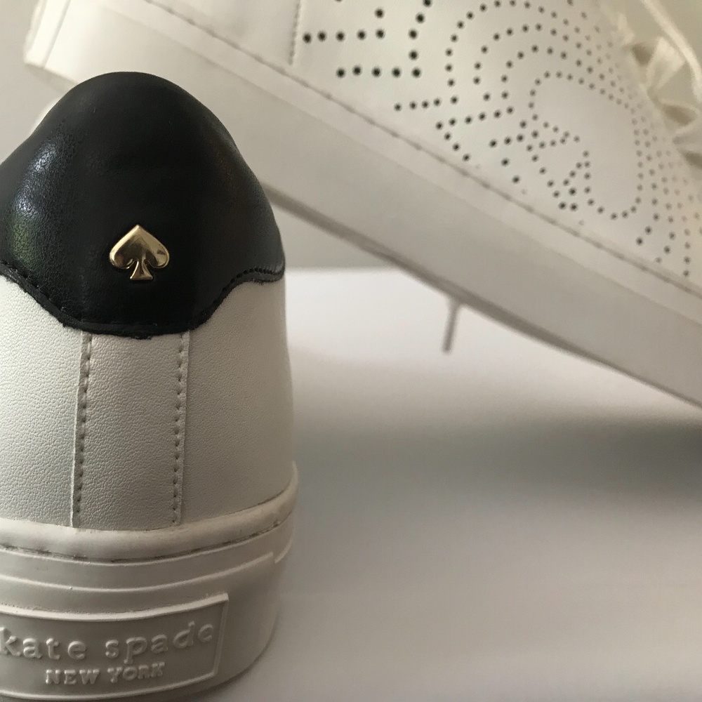 Kate Spade leather white tennis shoes